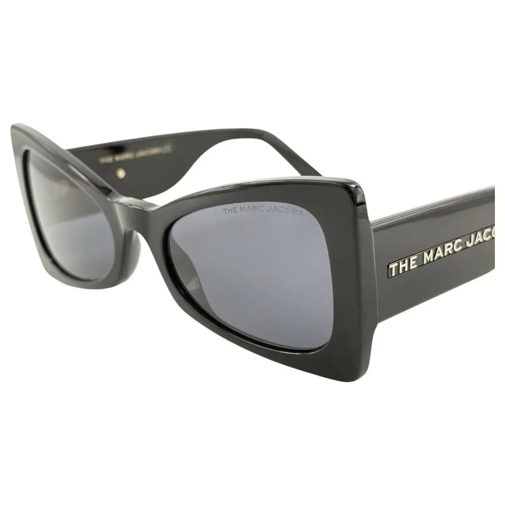 Marc Jacobs Marc 553S Womens Plastic Sunglass 807IR Black w Gray 54-21